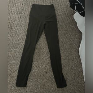 Lululemon High Rise Align pant. 25”. Dark Olive.